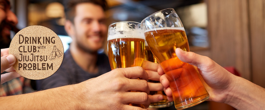 Drinking Club with a Jiu Jitsu Problem Coasters: Celebrate the Roll and the Relationships