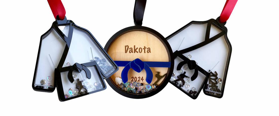 Celebrating Black Belt Achievements: The Perfect Gift for Martial Artists - Martial Arts Black Belt Shaker Ornaments