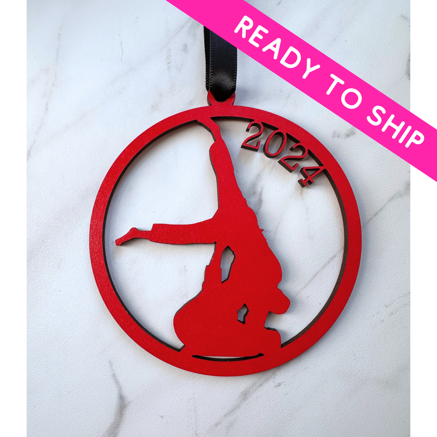 Martial Arts 2024 Silhouette Ornament, MMA, Kick Boxing, Jiu Jitsu, BJJ, Karate Female and Male, Taekwondo