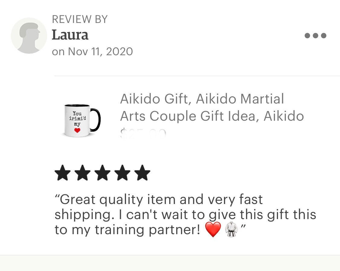 Aikido Gift, Aikido Martial Arts Couple Gift Idea, Aikido Pun Funny Gift Idea, Aikido Christmas Gift For Her, Aikido Christmas Gift for Him