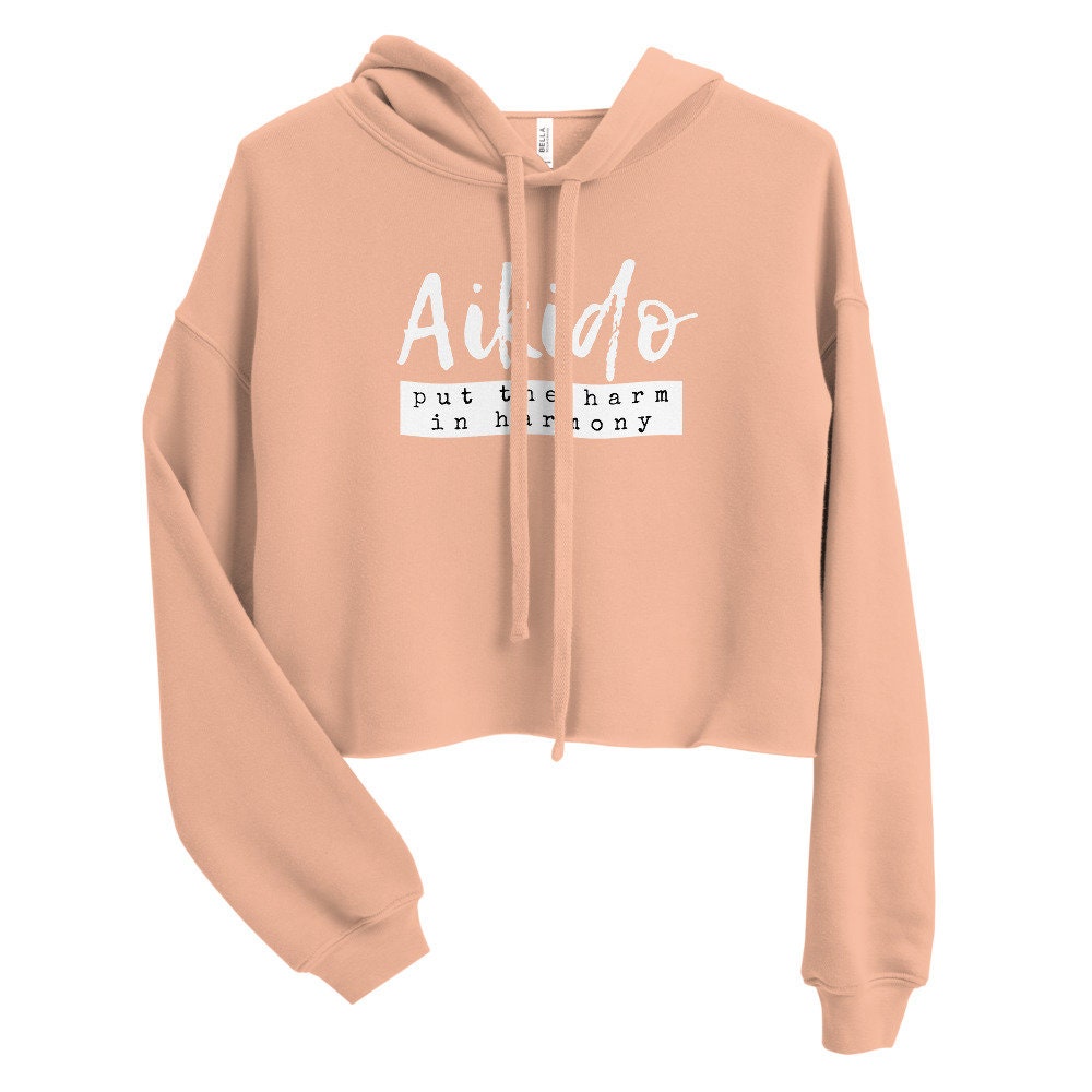 Aikido Sweatshirt, Aikido Hoodie, Crop Hoodie, Aikido Gift For Her, Aikido Birthday Gift, Martial Pullover, Aikido Gift Idea