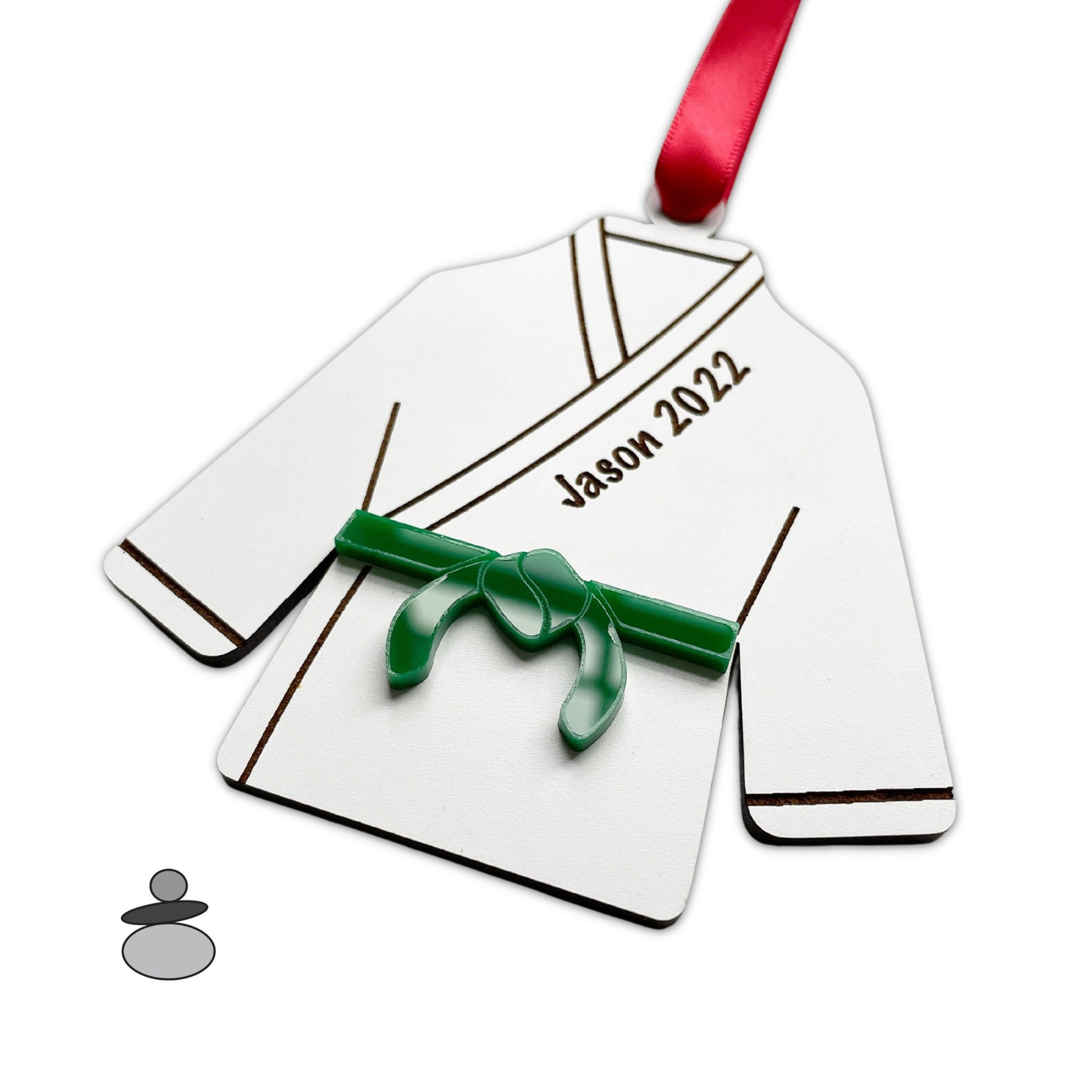 Karate Personalized Ornament, Karate Black Belt Gift Idea