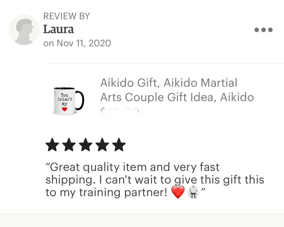 Aikido Gift, Aikido Martial Arts Couple Gift Idea, Aikido Pun Funny Gift Idea, Aikido Christmas Gift For Her, Aikido Christmas Gift for Him