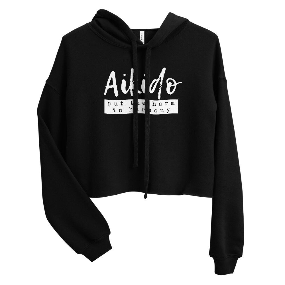 Aikido Sweatshirt, Aikido Hoodie, Crop Hoodie, Aikido Gift For Her, Aikido Birthday Gift, Martial Pullover, Aikido Gift Idea