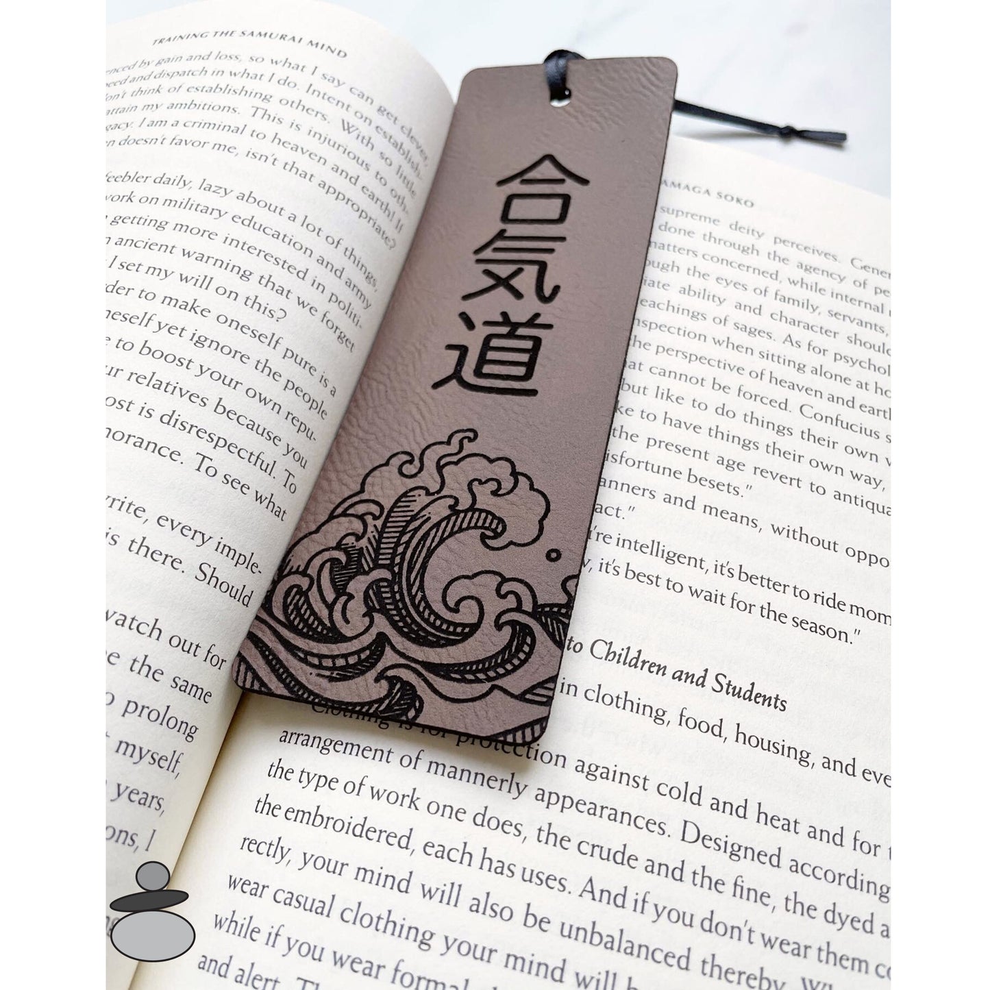 Aikido Kanji Bookmark, Martial Arts Gift Idea, Japanese Asian Wave, Aikido Sensei
