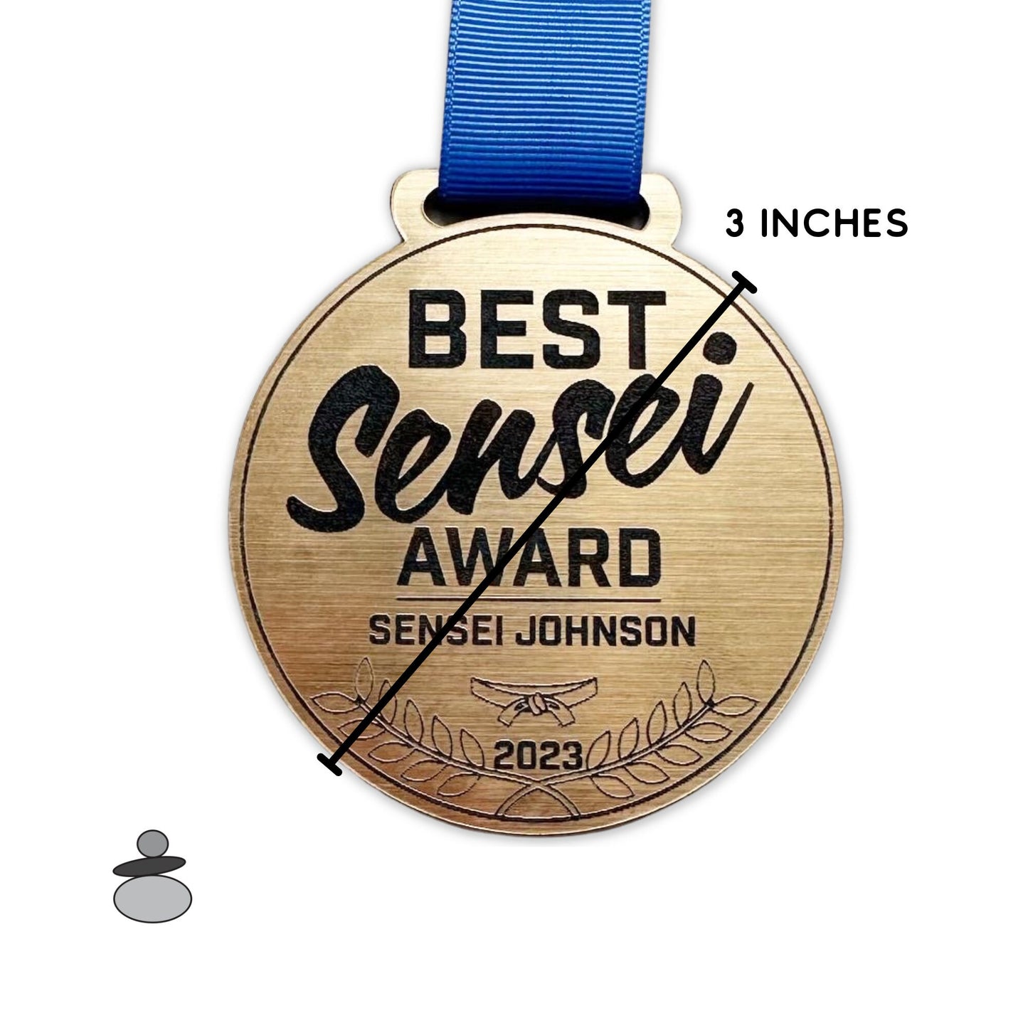 Best Karate Sensei Gift Idea, Personalized Best Sensei Award, Martial Arts Instructor, Judo, Gold Medal