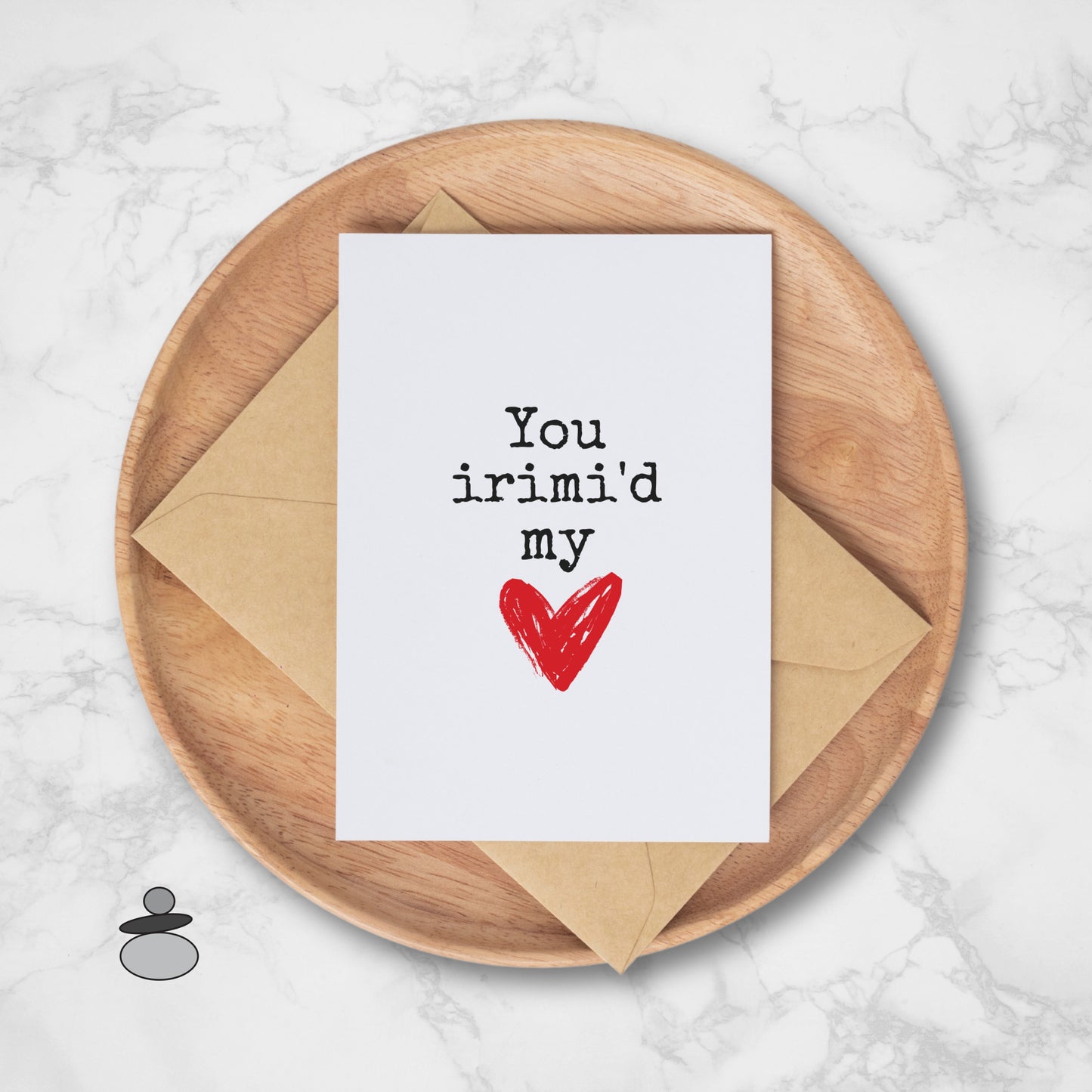 Aikido Valentine Greeting Card, Martial Arts, Irimi My Heart, Funny Pun