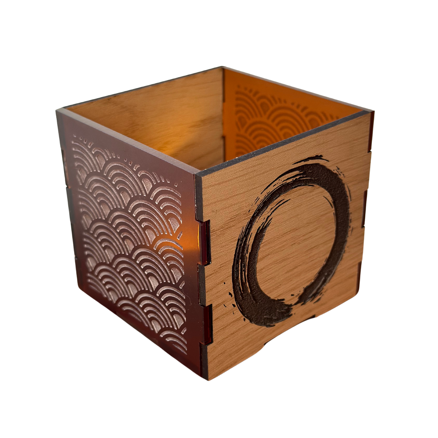 Enso & Asian Wave Tea Light Candle Holder