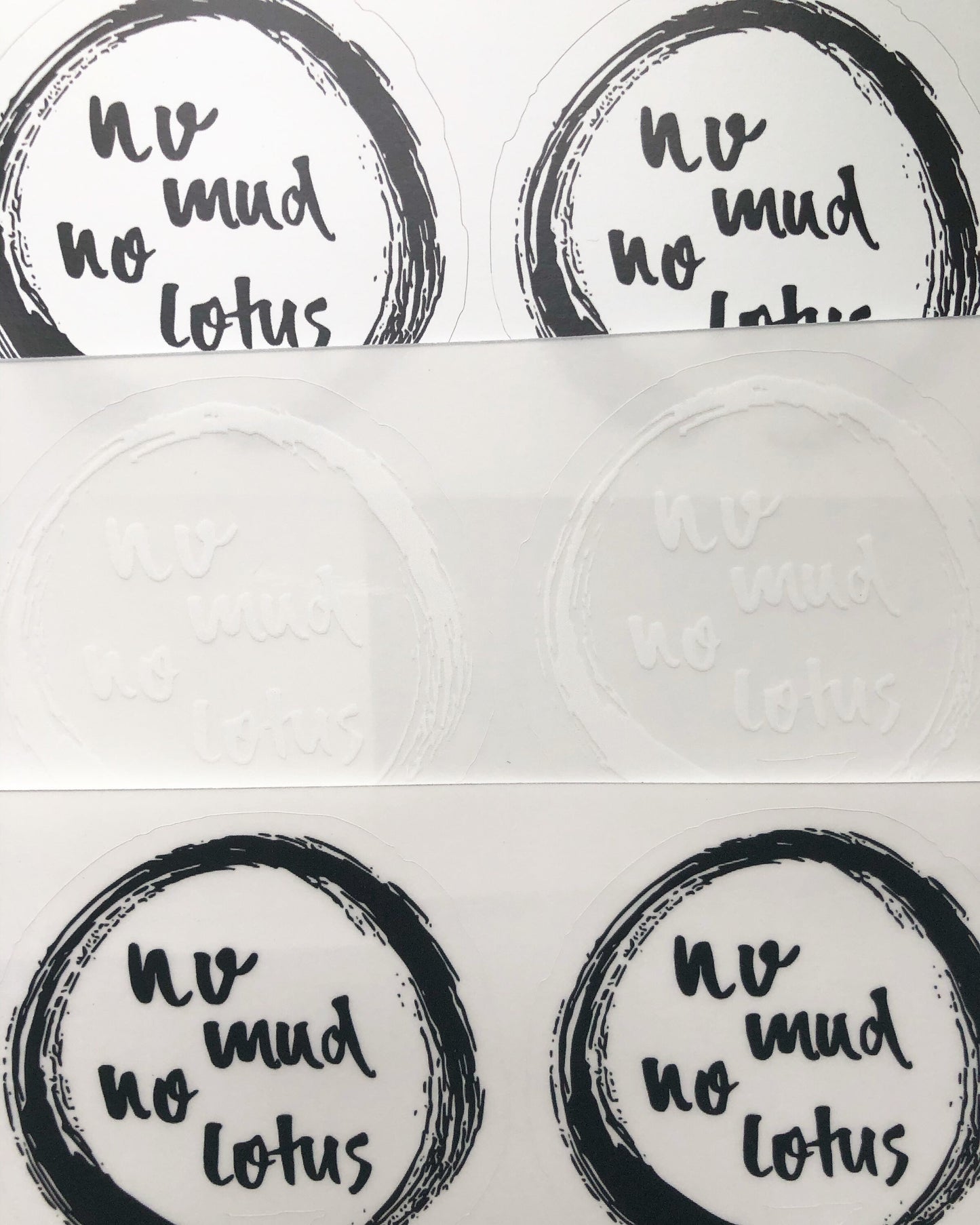 No Mud No Lotus Sticker, Enso Sticker, No Mud No Lotus Gift