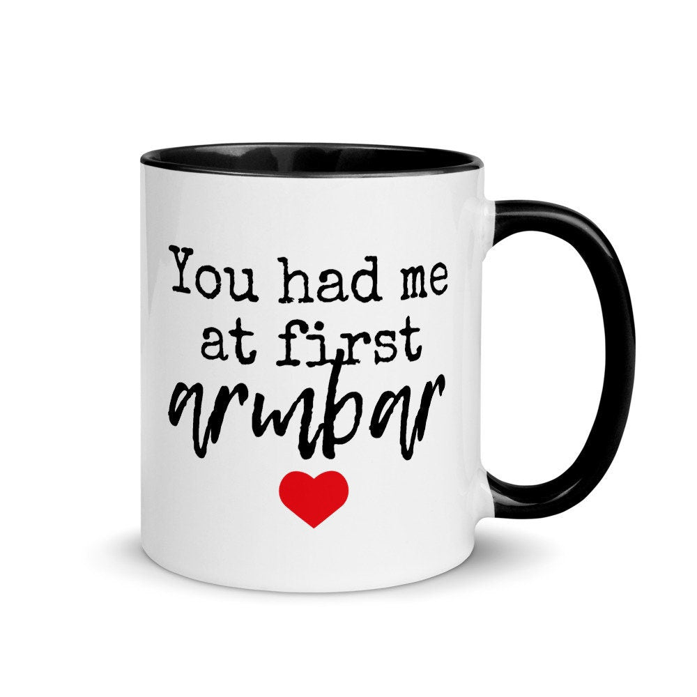 Brazilian Jiu Jitsu Valentines Mug, Had Me At First Armbar Gift Idea, Jiu Jitsu Christmas Gift, BJJ Arm Bar Funny Gift