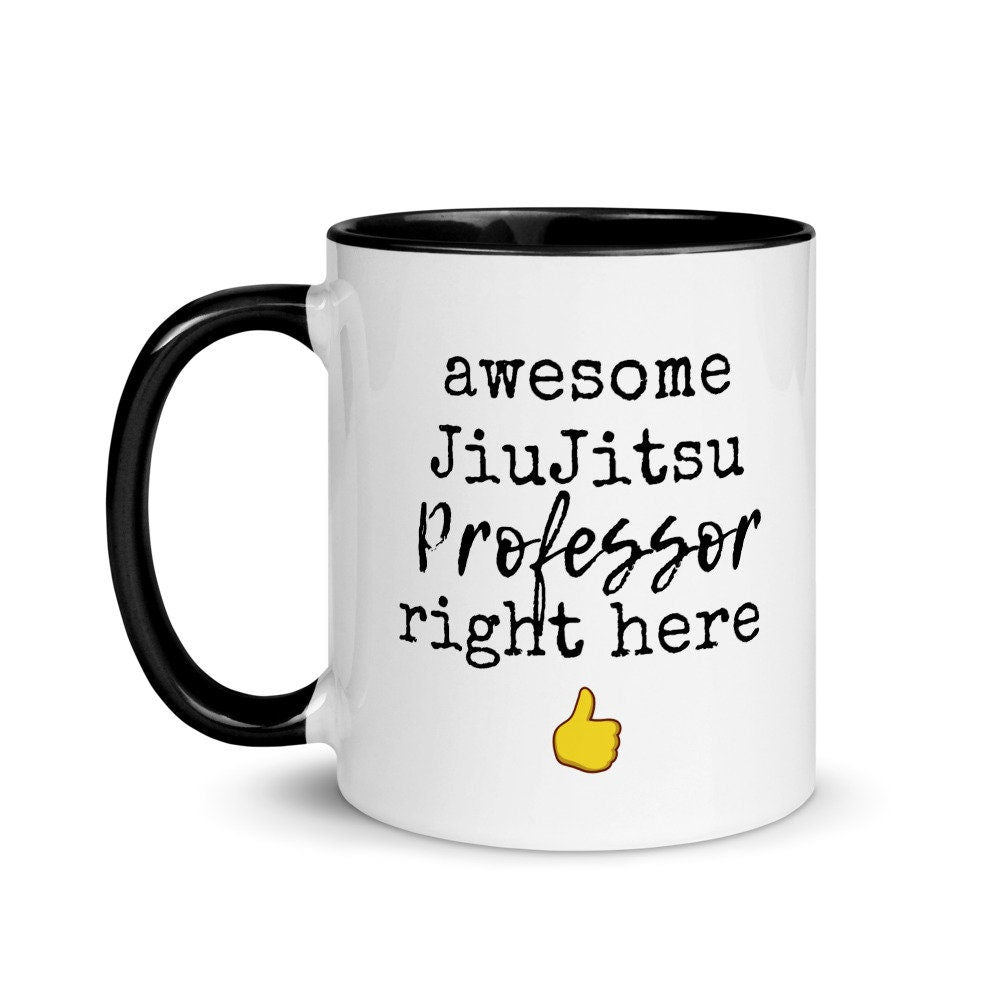 Jiu Jitsu Professor Mug, BJJ Gifts, Awesome Brazilian Jiu Jitsu Teacher, Instructor Gift Idea