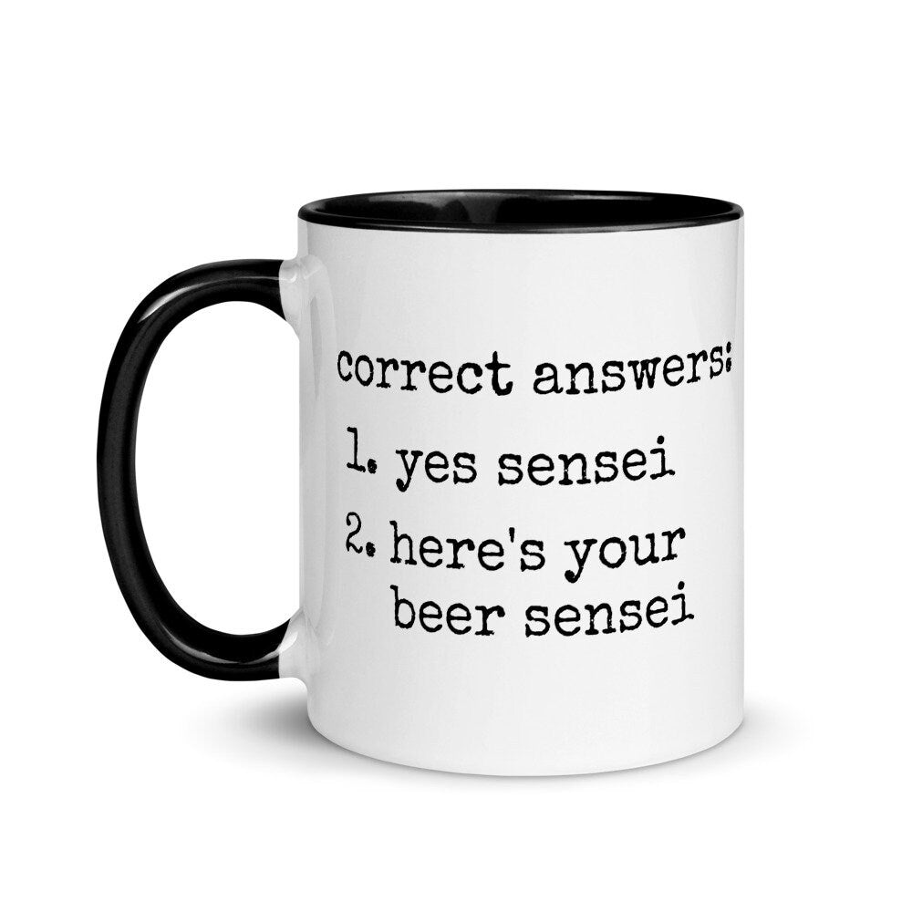 Martial Arts Teacher Mug, Funny Instructor Sensei Gift Idea