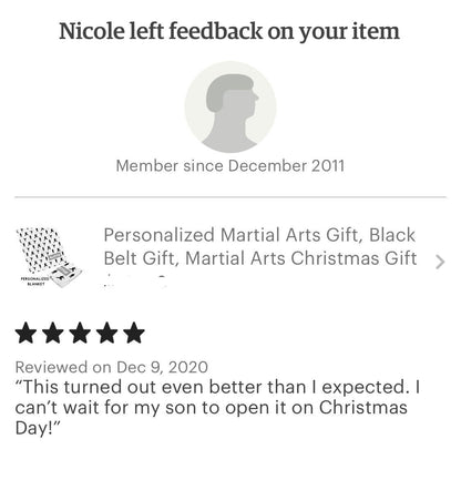 Personalized Martial Arts Gift, Karate Gift, Taekwondo, Martial Arts Christmas Gift for Kids