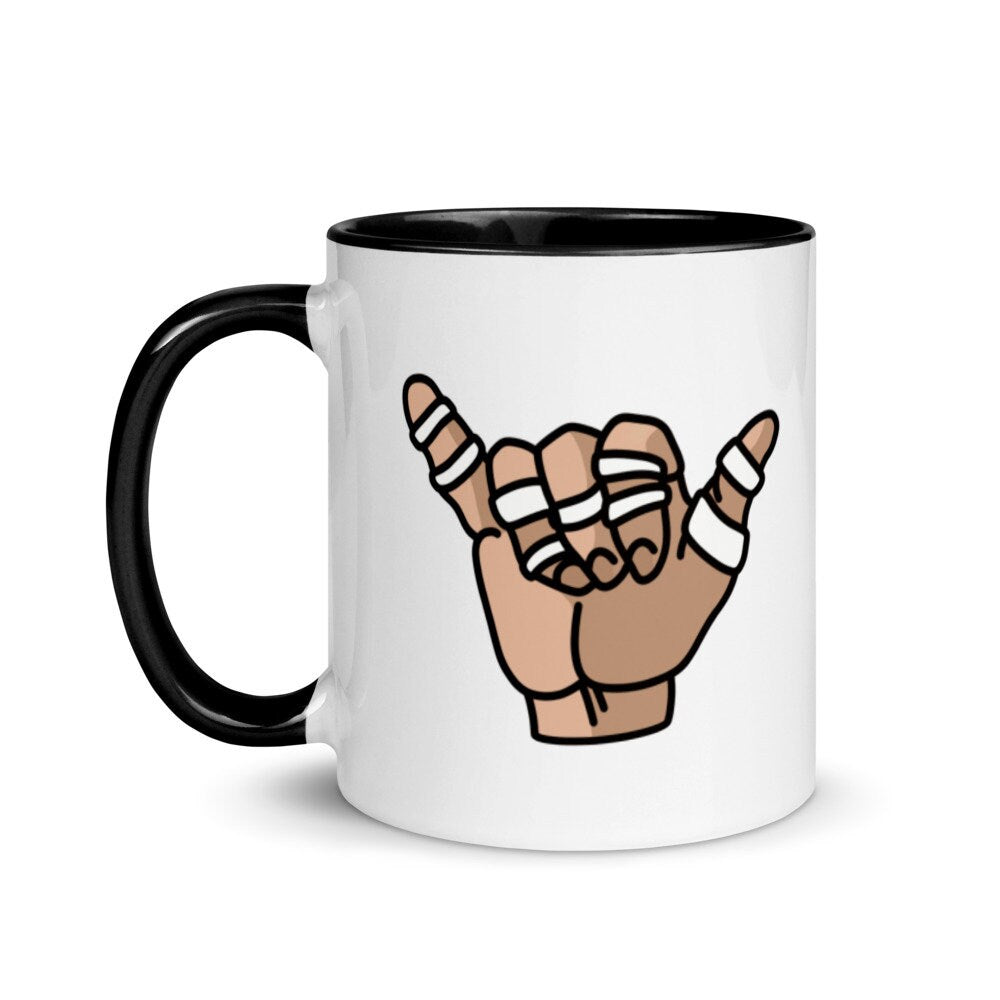 Jiu Jitsu Hang Loose, Bjj Gifts, Jiu Jitsu Gift, Shaka Hand, Brazilian Jiu Jitsu Mug