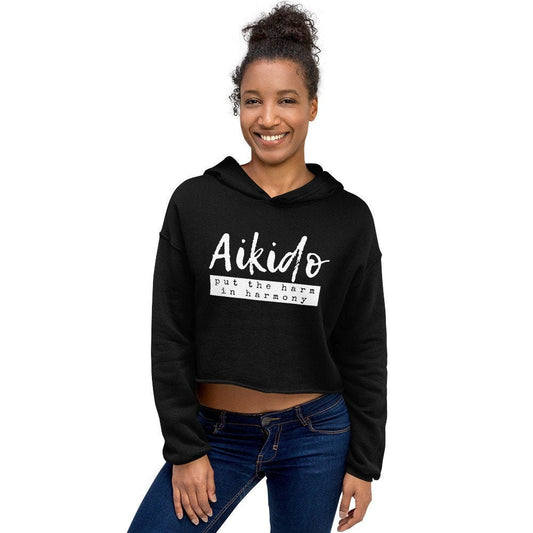 Aikido Sweatshirt, Aikido Hoodie, Crop Hoodie, Aikido Gift For Her, Aikido Birthday Gift, Martial Pullover, Aikido Gift Idea