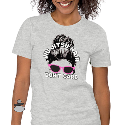 Jiu Jitsu Hair Don't Care T-Shirt, Brazilian JiuJitsu Shirt, BJJ Womens Tee