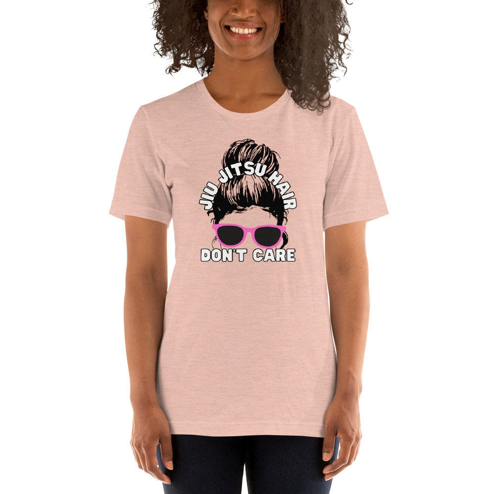 Jiu Jitsu Hair Don't Care T-Shirt, Brazilian JiuJitsu Shirt, BJJ Womens Tee