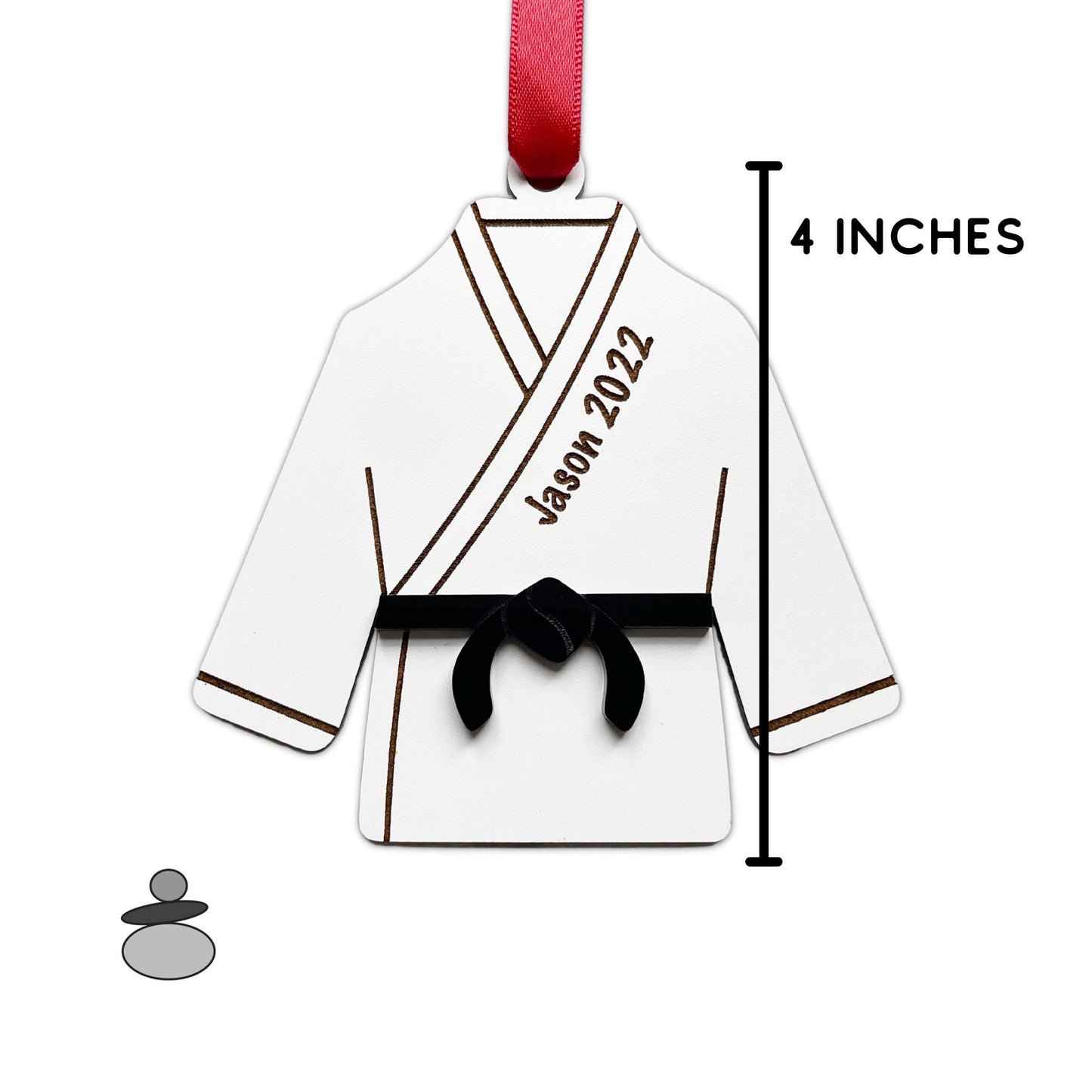 Tae Kwon Do Personalized Ornament, Martial Arts Black Belt Gift Idea