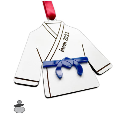 Karate Personalized Ornament, Karate Black Belt Gift Idea