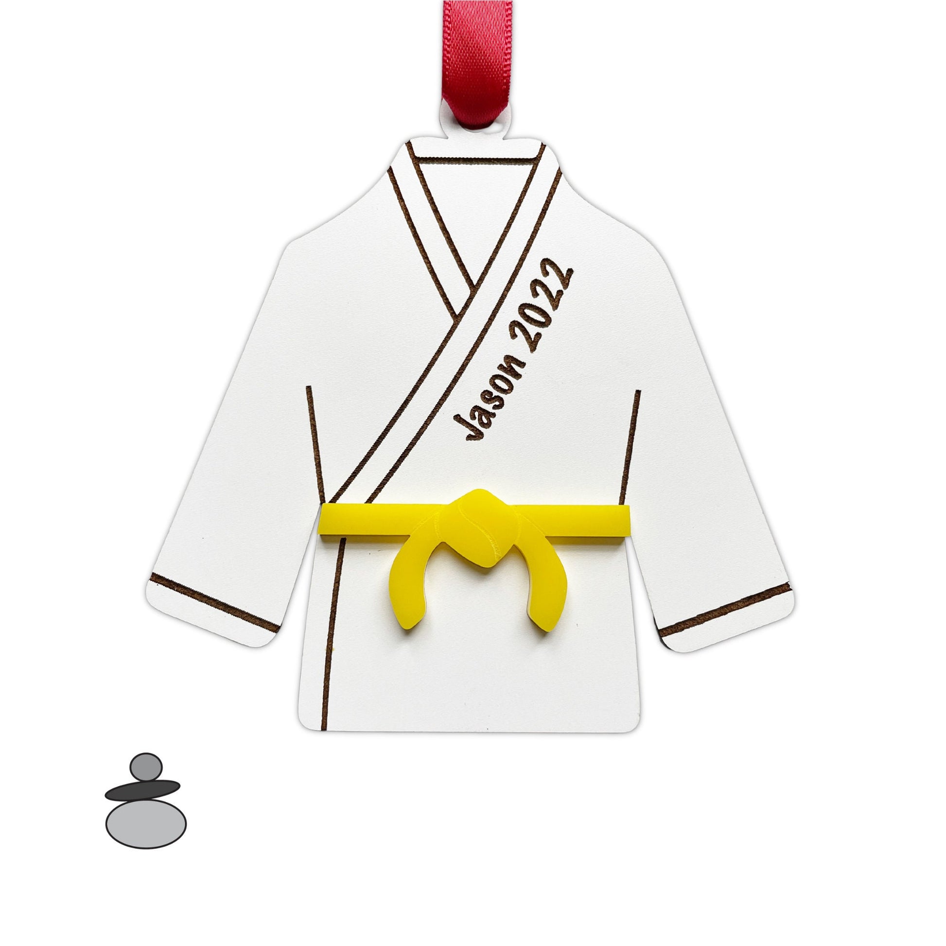 Karate Personalized Ornament, Karate Black Belt Gift Idea