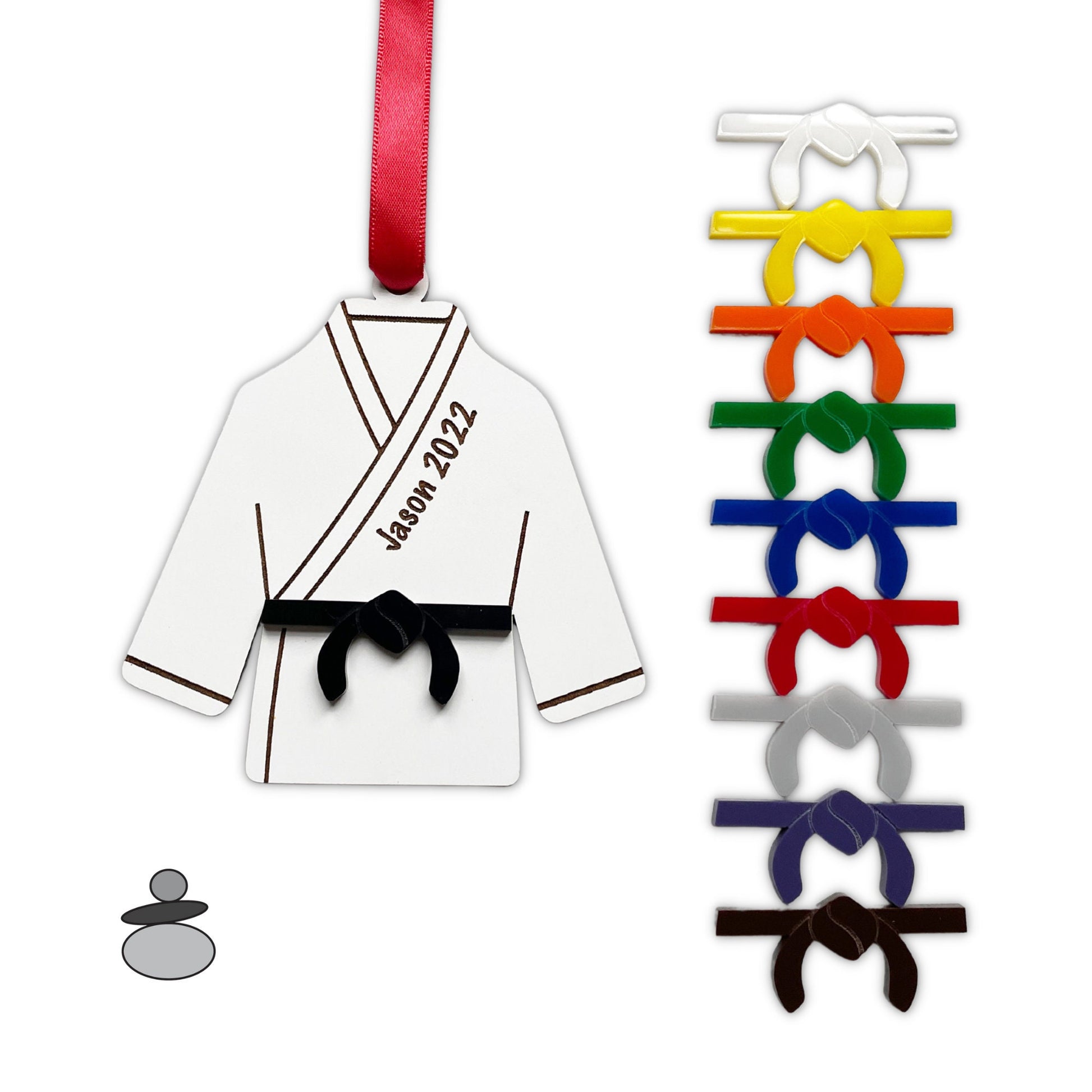 Tae Kwon Do Personalized Ornament, Martial Arts Black Belt Gift Idea