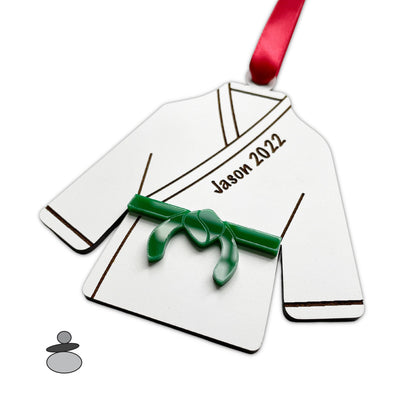 Tae Kwon Do Personalized Ornament, Martial Arts Black Belt Gift Idea