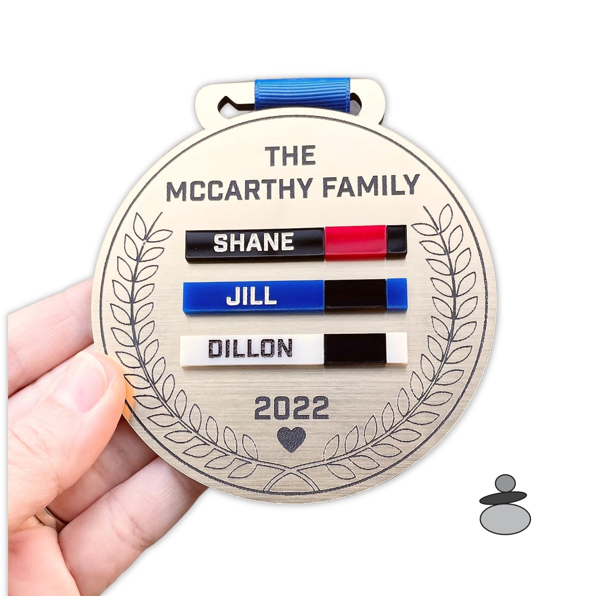 Brazilian Jiu Jitsu Personalized Family Ornament Gift Idea, Jiu Jitsu Christmas Gift, BJJ