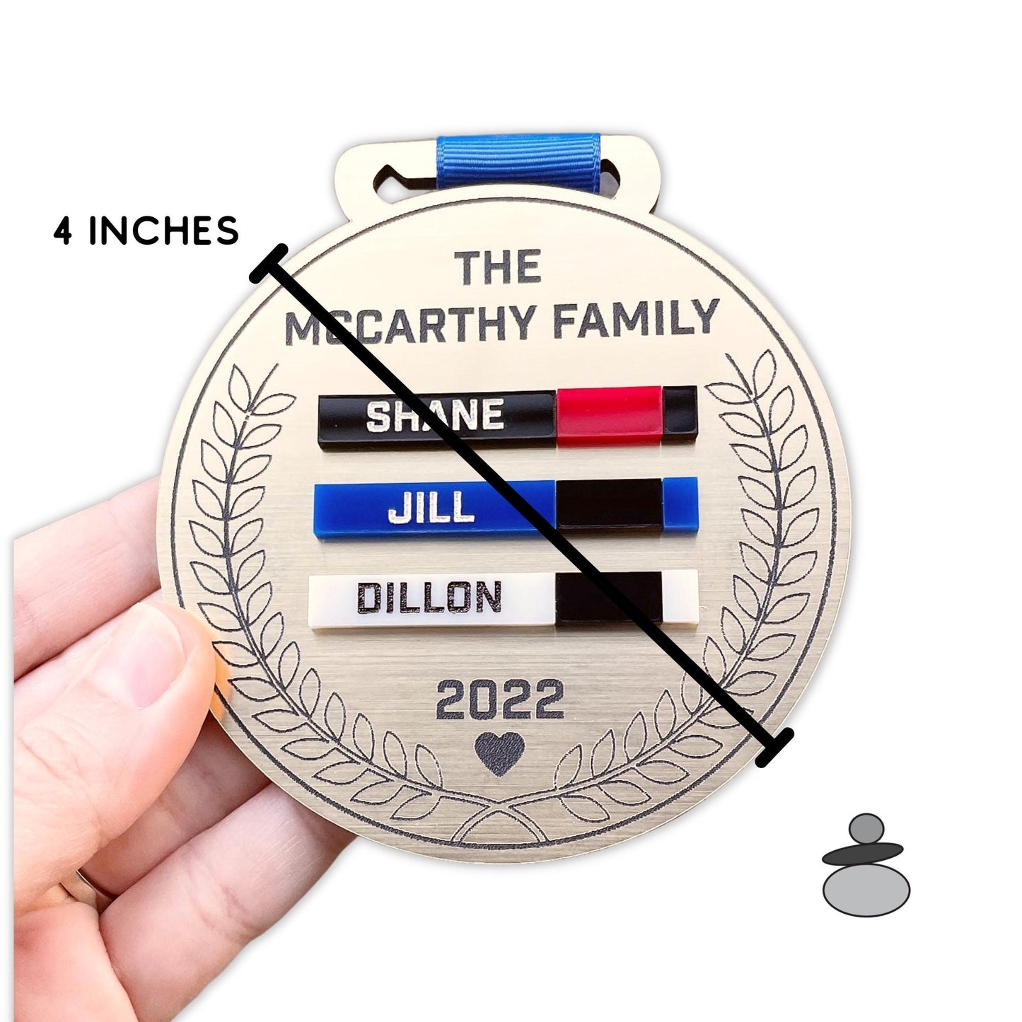 Brazilian Jiu Jitsu Personalized Family Ornament Gift Idea, Jiu Jitsu Christmas Gift, BJJ