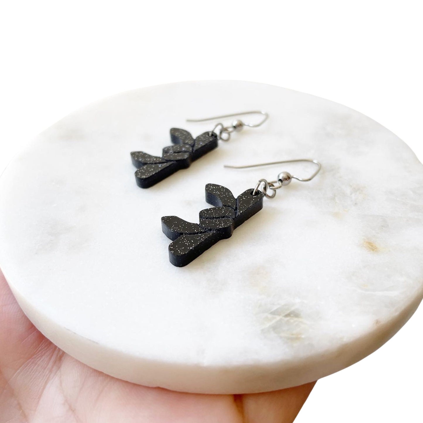 Karate Girl Earrings, Tae Kwon Do Black Belt Gift Idea For Her, Martial Arts Christmas Stocking Stuffer