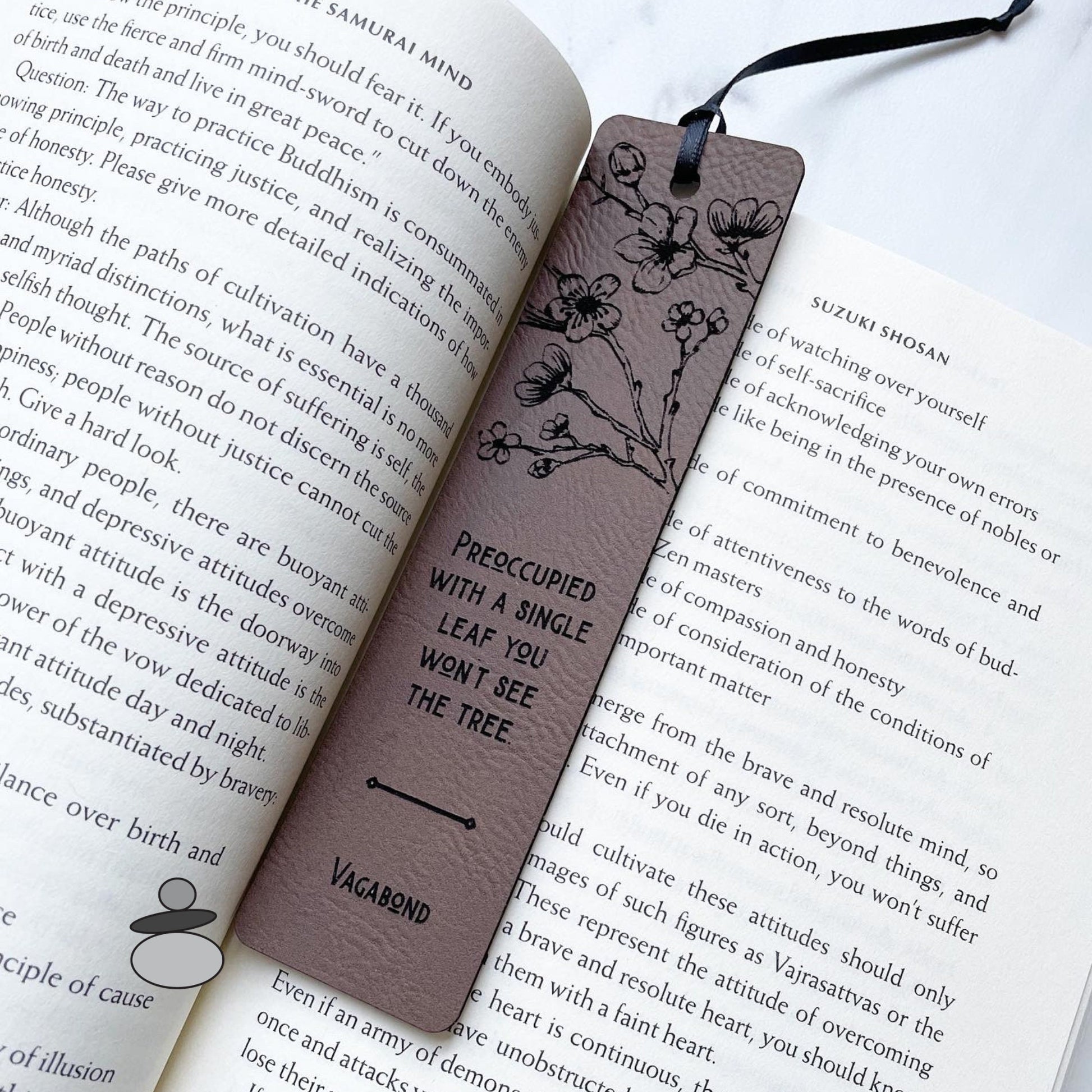 Martial Arts Quote Bookmark, Martial Arts Gift Idea, Japanese Cherry Blossom, Vagabond