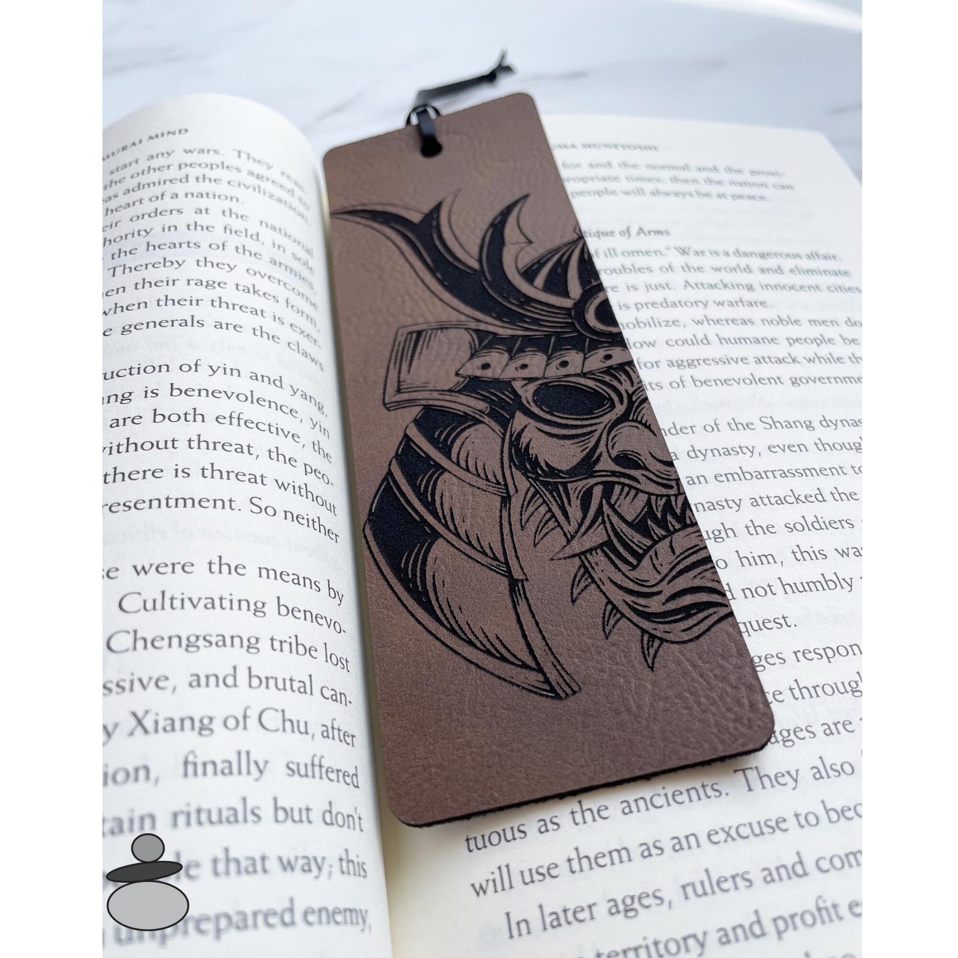 Samurai Warrior Bookmark, Martial Arts Gift Idea, Demon Mask