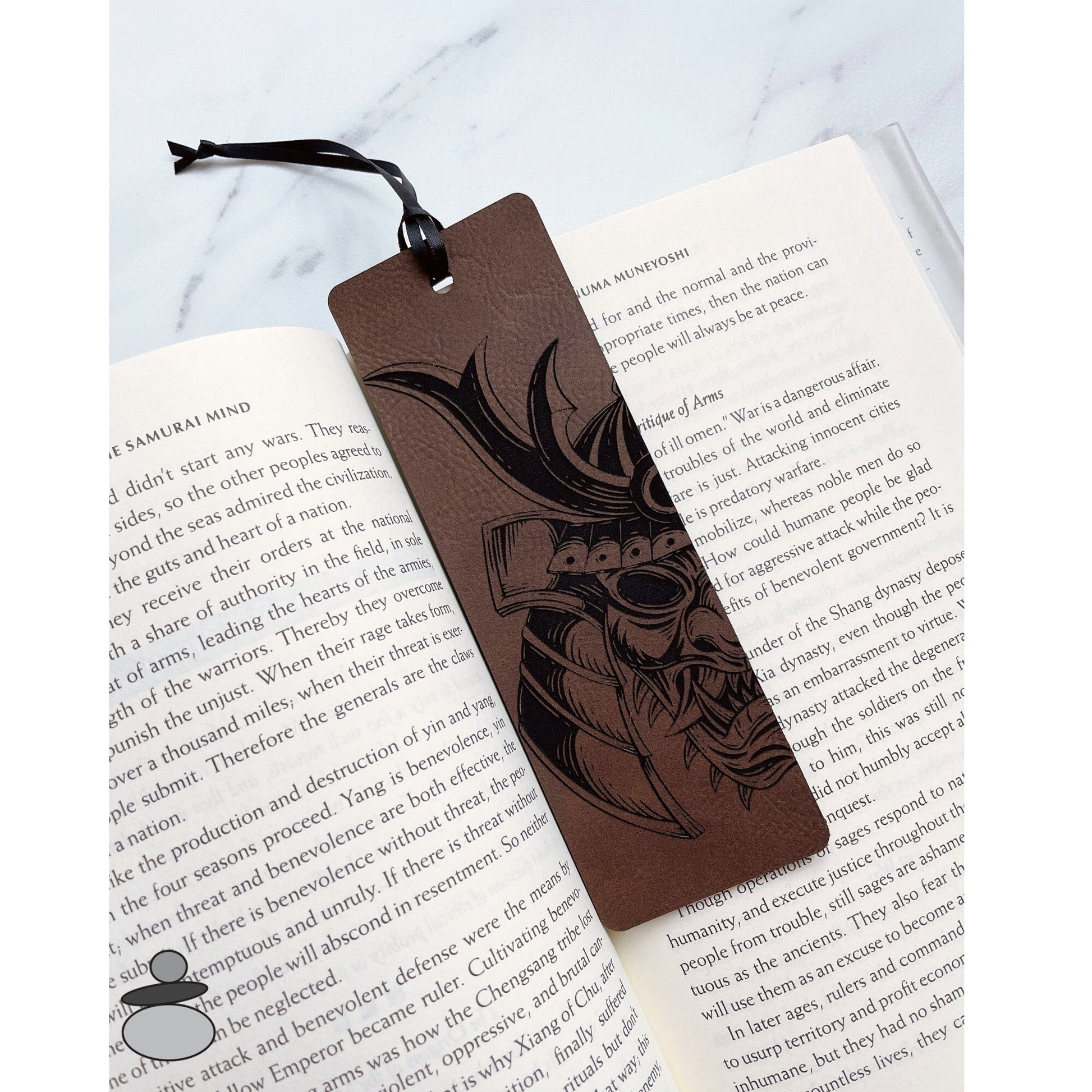 Samurai Warrior Bookmark, Martial Arts Gift Idea, Demon Mask