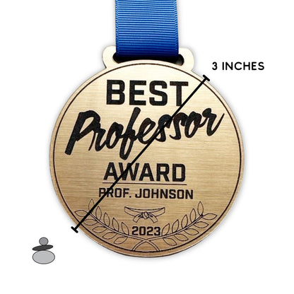 Best Jiu Jitsu Professor Gift Idea, Personalized Best Prof Award, Martial Arts Instructor, Brazilian Jiu Jitsu, BJJ Gold Medal