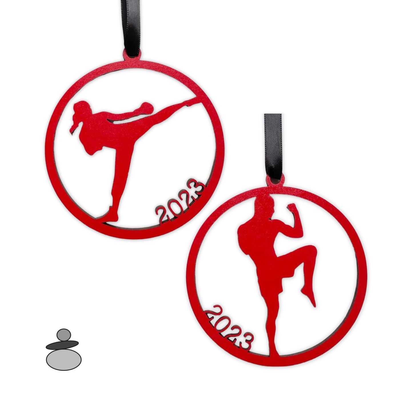 MMA Kick Boxing 2023 Ornament, Mixed Martial Arts Gift Idea, Muay Thai