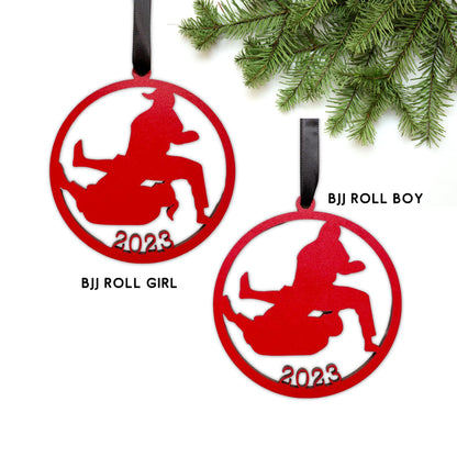 Martial Arts 2023 Silhouette Ornament, MMA, Kick Boxing, Jiu Jitsu, BJJ, Karate Female and Male, Taekwondo