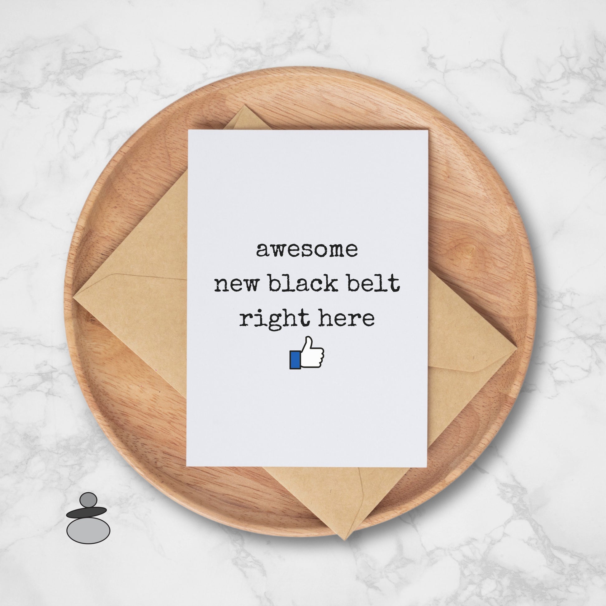 Awesome New Black Belt Greeting Card, Martial Arts Greeting Card, Brazilian Jiu Jitsu, Karate, Tae Kwon Do