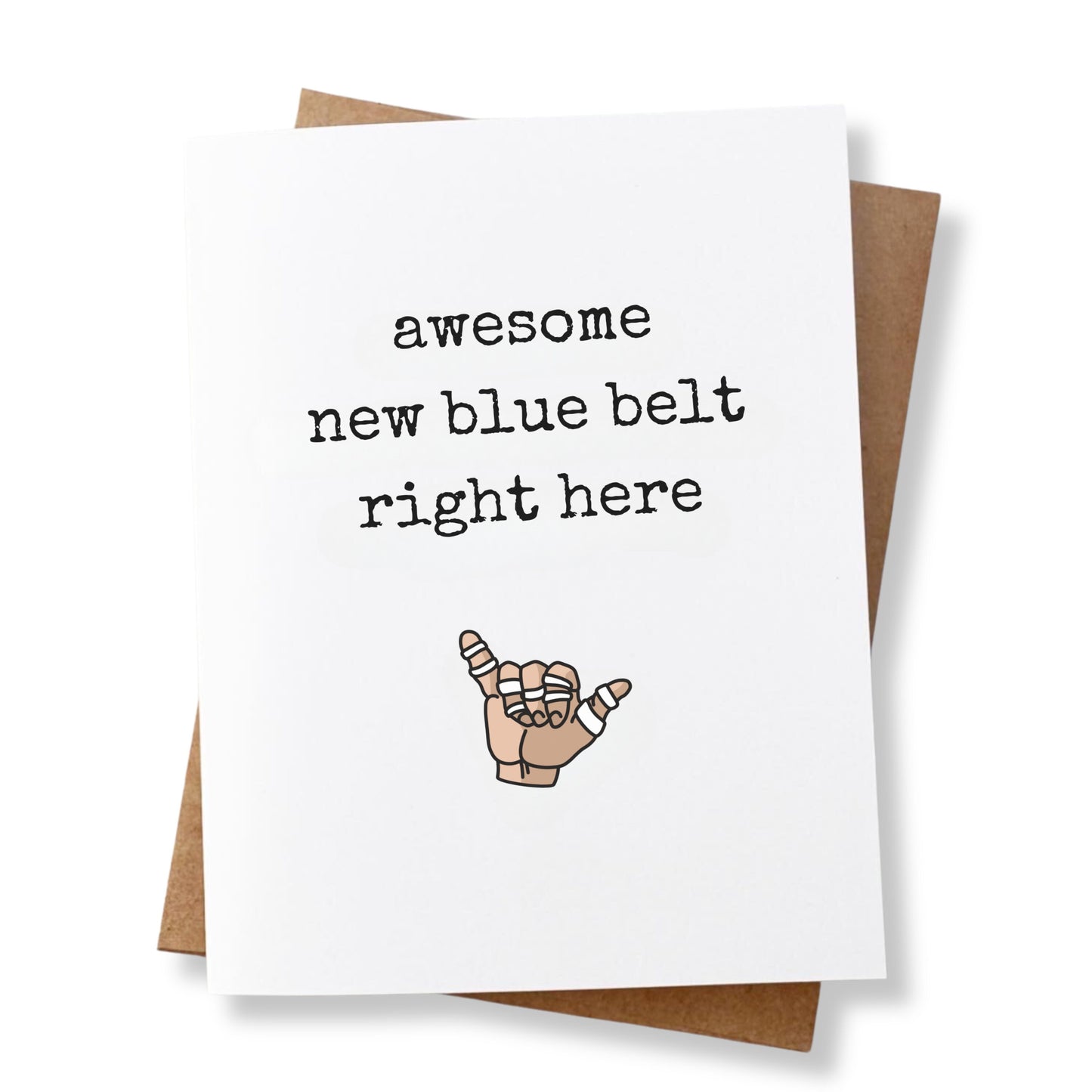 Congrats Black Belt Greeting Card, Martial Arts Greeting Card, Brazilian Jiu Jitsu, MMA