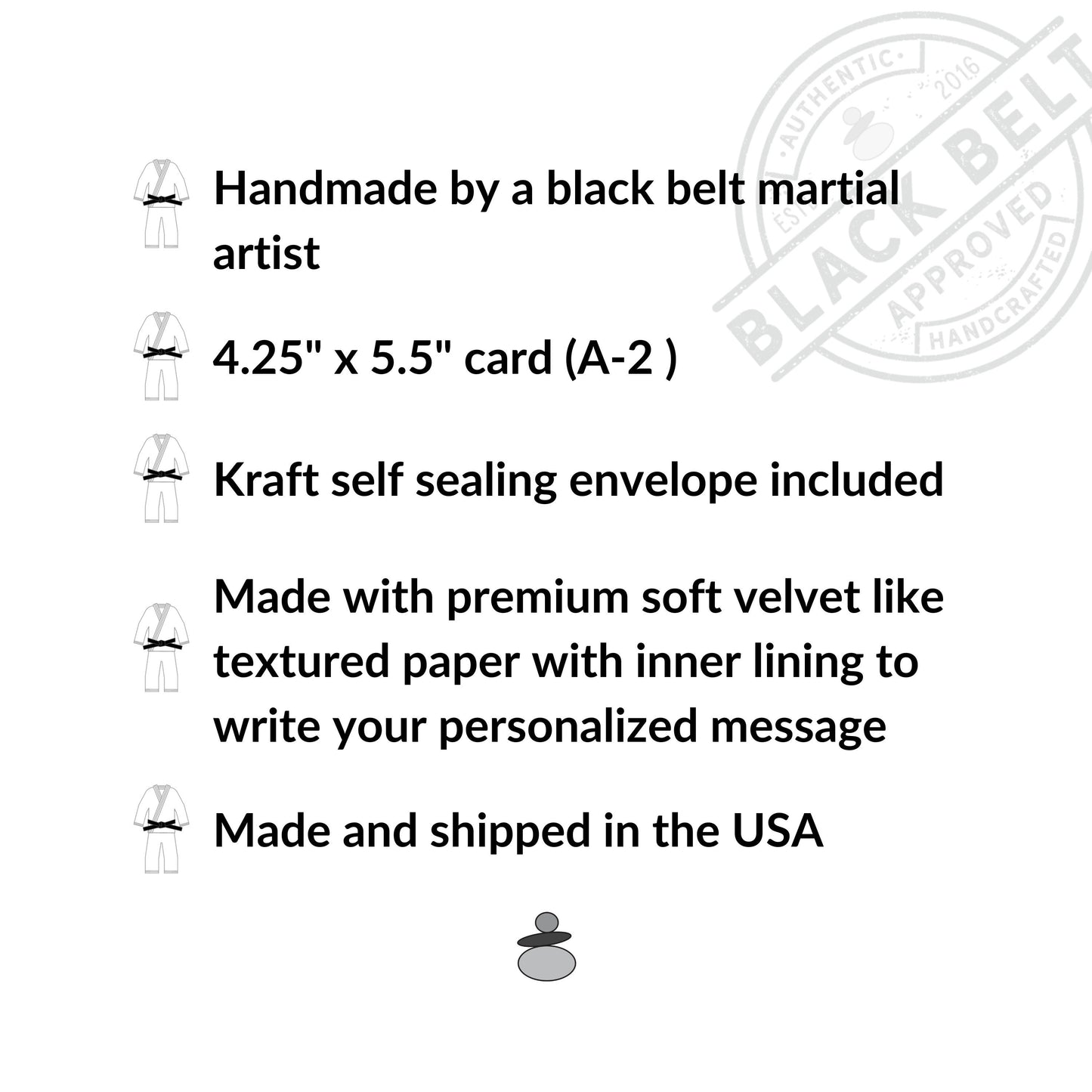 Congrats BJJ Black Belt Greeting Card, Cute Jiu Jitsu, A White Belt is a Black Belt That Never Quit