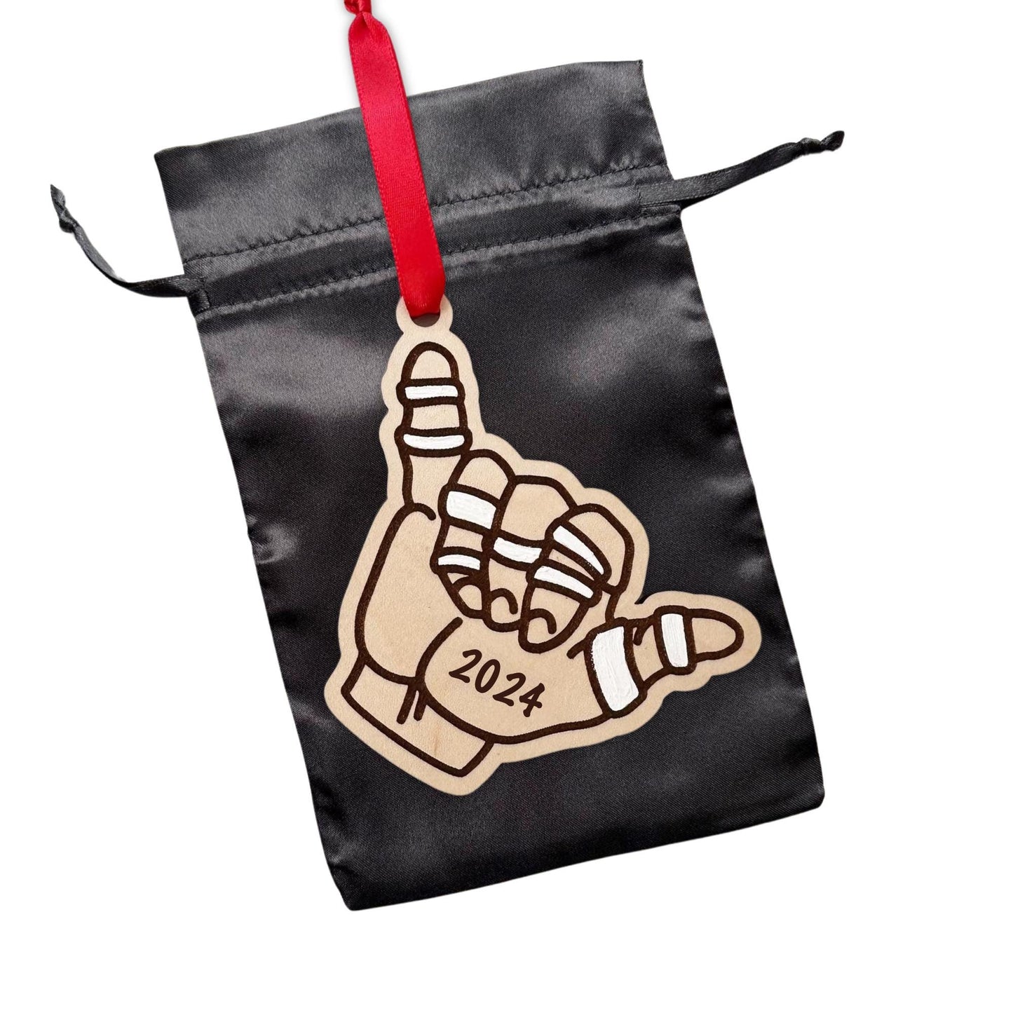 Hang Loose Ornament 2023, BJJ Shaka Hand, BJJ Gifts, Jiu Jitsu Ornament, Christmas Gift Idea, Martial Arts Gifts