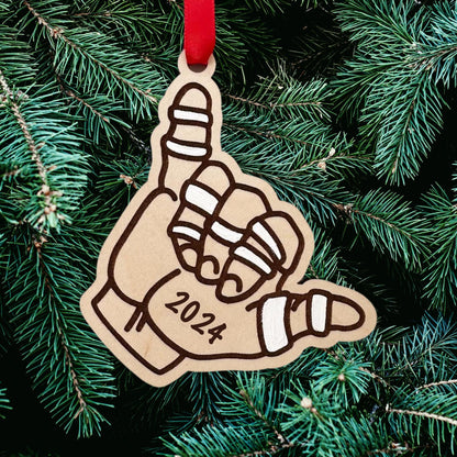 Hang Loose Ornament 2023, BJJ Shaka Hand, BJJ Gifts, Jiu Jitsu Ornament, Christmas Gift Idea, Martial Arts Gifts