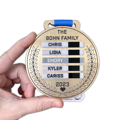 Brazilian Jiu Jitsu Personalized Family Ornament Gift Idea, Jiu Jitsu Christmas Gift, BJJ